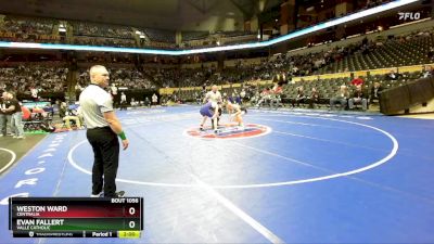 144 Class 1 lbs Champ. Round 1 - Weston Ward, Centralia vs Evan Fallert, Valle Catholic