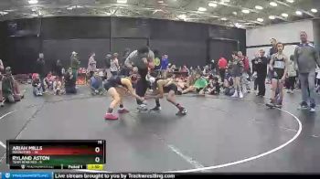 75 lbs Ryland Aston, Team Bear Red vs Ariah Mills, Roundtree