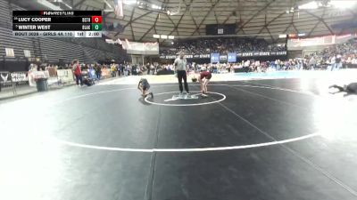 Girls 4A 110 lbs Champ. Round 1 - Winter West, Bonney Lake (Girls) vs Lucy Cooper, Bethel (Girls)