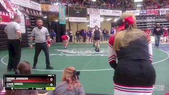 157 lbs Champ. Round 1 - Derek Johnson, Hoxie vs Cade Dinkel, Hill City