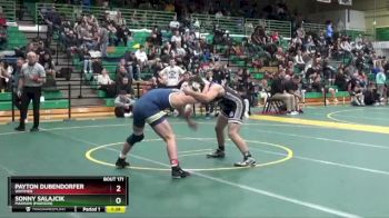 150 lbs Champ. Round 2 - Payton Dubendorfer, WHITMER vs Sonny Salajcik, Madison (Madison)