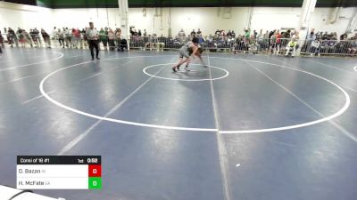 85 lbs Consi Of 16 #1 - Daniel Bazan, IN vs Hudson McFate, GA