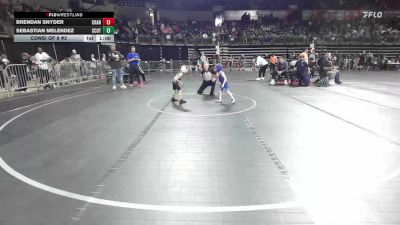 41 lbs Consi Of 8 #2 - Brendan Snyder, Cranford vs Sebastian Melendez, Scotch Plains-Fanwood