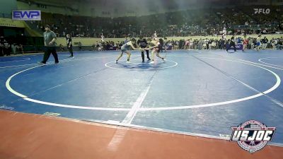 80 lbs Semifinal - Chase Burrows, Chickasha Youth Wrestling vs Landen Vore, Team Nomad