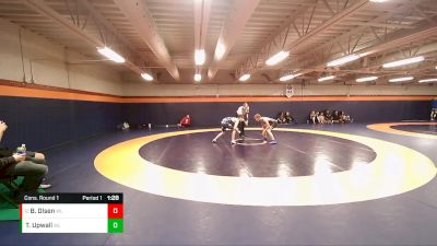 114 lbs Cons. Round 1 - Bridger Olsen, SYRACUSE vs Trevyn Upwall, Riverton Wolf Pack