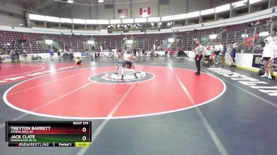 145 lbs Cons. Round 5 - Treyton Barrett, Athens Area Hs vs Jack Clate, Horseheads Sr HS