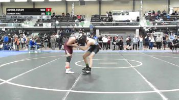 157 lbs Consi Of 8 #2 - Adriel Colon, Woonsocket vs Jaylen Paz, Cumberland