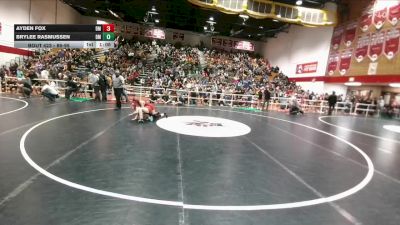 86-95 lbs Quarterfinal - Brylee Rasmussen, Dean Morgan vs Ayden Fox, Dean Morgan