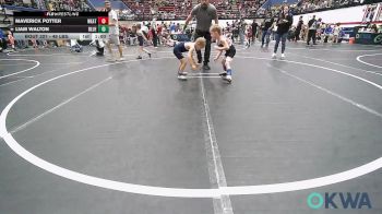 49 lbs Consi Of 16 #2 - Maverick Potter, Weatherford Youth Wrestling vs Liam Walton, Blue Devil Wrestling