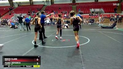 76 lbs Round 3 (4 Team) - Mario Demarco, Lake WC vs Reece Clark, Silo