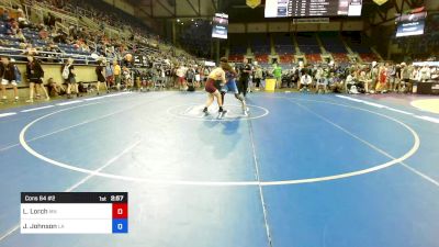 138 lbs Cons 64 #2 - Landen Lorch, MN vs Jacury Johnson, LA