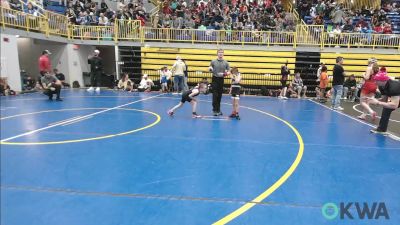49 lbs Consi Of 4 - Easton Watters, Huskey Wrestling Club vs Kreedence Haderer, Redskins Wrestling Club