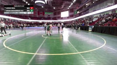 190 lbs Cons. Round 3 - Lukas Real, Mountain View vs Ihsan Mohammad Ali, Borah