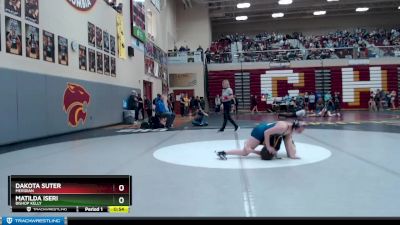 114 lbs Cons. Round 1 - Matilda Iseri, Bishop Kelly vs Dakota Suter, Meridian