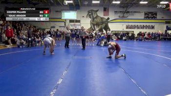 120 lbs Cons. Round 1 - Isaac Aragon, West Liberty vs Cooper Pillard, North Linn