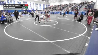 140 lbs Cons. Round 2 - Alexa Lopez-Hernandez, Artesia vs Madison Moore, San Dimas