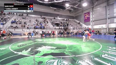U15 Women - 66 lbs Cons. Round 4 - Haru Duus, CA vs Coral Averett, OR