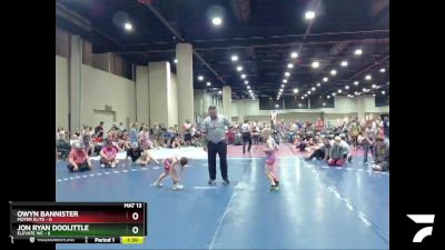 50 lbs Placement (16 Team) - Owyn Bannister, Moyer Elite vs Jon Ryan Doolittle, Elevate WC