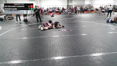 113 lbs Cons. Round 2 - Dathan Flakes vs Peyton Lovett-Johnson, Alpha Elite