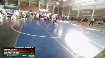 85 lbs Cons. Round 1 - Declan Thomas, Emery Allstars vs Benjamin Urnezis, Juab Wrestling Club (JWC)