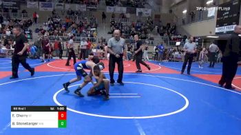 80 lbs Prelims - Elijah Cherry, Blue T Panthers vs Braydon Stonebarger, Vinita Kids Wrestling