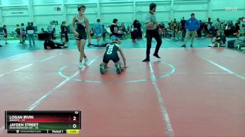 140 lbs Round 5 (10 Team) - Jayden Street, Neighborhood WC vs Logan Irvin, Bandits