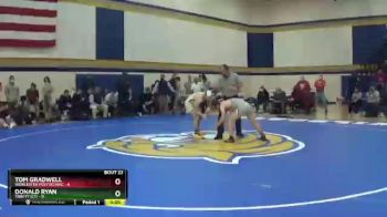 133 lbs Semis & Wb (16 Team) - Tom Gradwell, Worcester Polytechnic vs Donald Ryan, Trinity (CT)