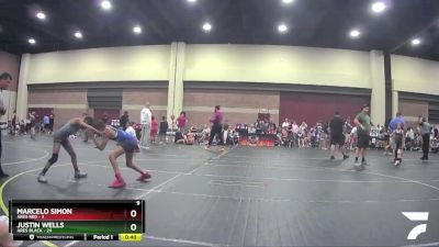 65 lbs Semis (4 Team) - Marcelo Simon, ARES Red vs Justin Wells, ARES Black