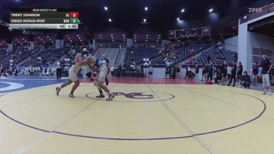 197 lbs Champ. Round 1 - Trent Johnson, Defiance College vs Diego Rosas-Ruiz, Montreat College