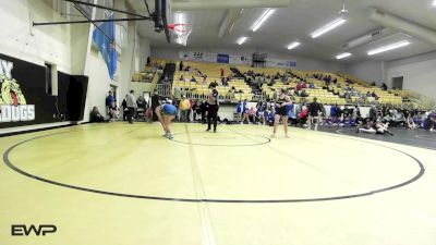 140 lbs Quarterfinal - Lyla Hanson, Sand Springs Girls vs Lyla Lowrey, Oologah