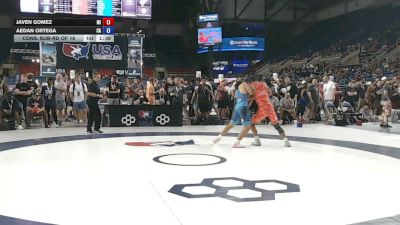 144 lbs Cons. Sub-rd Of 16 - Javen Gomez, Michigan vs Aedan Ortega, California