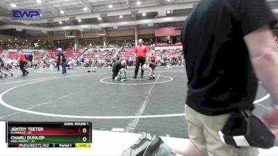 50 lbs Cons. Round 1 - Charli Dunlop, Linn County vs Jentry Teeter, Plainville