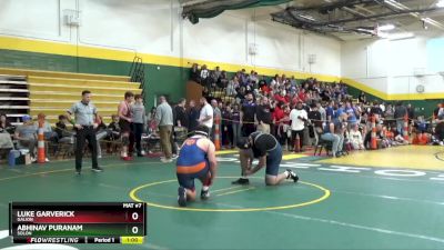 285 lbs Cons. Round 1 - Luke Garverick, Galion vs Abhinav Puranam, Solon