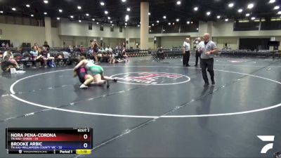 175 lbs Semis (4 Team) - Nora Pena-Corona, TN AAU- Chaos vs Brooke Arbic, TN AAU-Williamson County WC