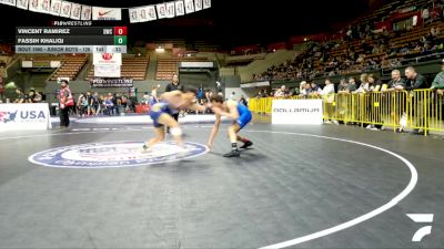 Junior Boys - 126 lbs Cons. Round 3 - Vincent Ramirez, Delta Wrestling Club vs Fassih Khaliqi