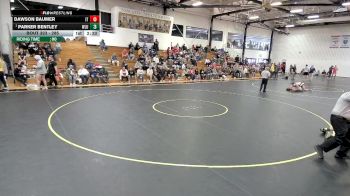 285 lbs Quarterfinal - Parker Bentley, West Liberty vs Dawson Baumer, Indiana Tech
