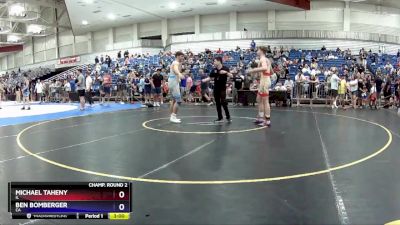 190 lbs Champ. Round 2 - Michael Taheny, IL vs Ben Bomberger, CA