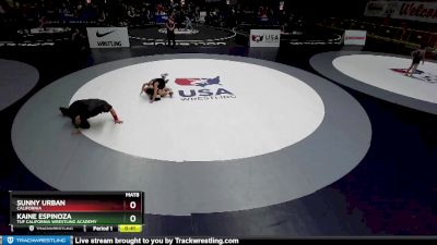 70 lbs Cons. Round 3 - Kaine Espinoza, TUF California Wrestling Academy vs Sunny Urban, California