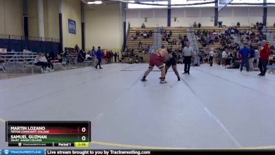 285 lbs Cons. Round 3 - Samuel Guzman, Joliet Junior College vs Martin Lozano, Triton Community College