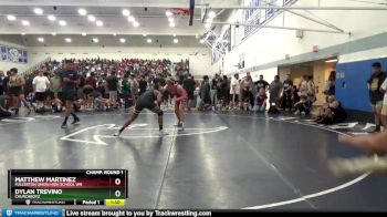 170 lbs Champ. Round 1 - Dylan Trevino, Churchboyz vs Matthew Martinez, Fullerton Union High School Wr