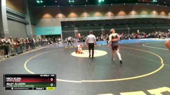 145 lbs Champ. Round 1 - Mica Klein, Douglas Tigers vs Riley Allison, La Pine High School Wrestling