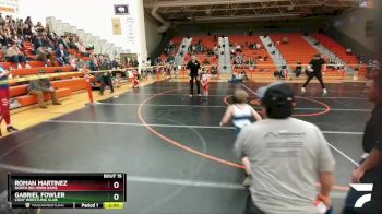 43-45 lbs Round 2 - Roman Martinez, North Big Horn Rams vs Gabriel Fowler, Cody Wrestling Club