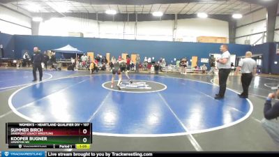 107 lbs Round 1 - Kooper Bugner, Lewiston WC vs Summer Birch, Sandpoint Legacy Wrestling