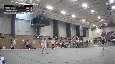 141 lbs 3rd Place Match - Garrett Pace, Reinhardt University vs Drew Jones, Southeastern University