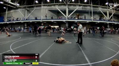 100 lbs Round 1 (4 Team) - Colton Brown, Full Circle vs Max Critzer, Rangers WC