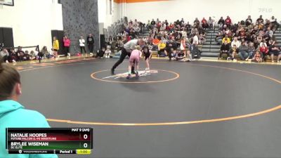 B-4 lbs Quarterfinal - Natalie Hoopes, Future Falcon (L-M) Wrestling vs Brylee Wiseman, DC Elite