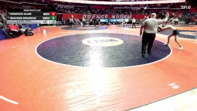 3A 144 lbs Cons. Semi - Donavon Allen, Chicago (Marist) vs Brayden Swanson, Oswego (H.S.)