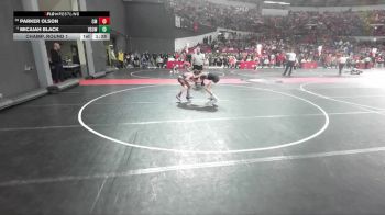 90 lbs Champ. Round 1 - Parker Olson, Cedarburg Matdogs vs Micaiah Black, Victory School Of Wrestling