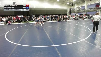 207 lbs Cons. Sub-semis - Lillyana Lugo, MATPAC Wrestling Club vs Marley Dickinson, Team Wyoming