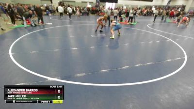 150 lbs Quarterfinal - Alexander Barros, Best Trained Wrestling vs Jake Miller, Broken Arrow Wrestling Club